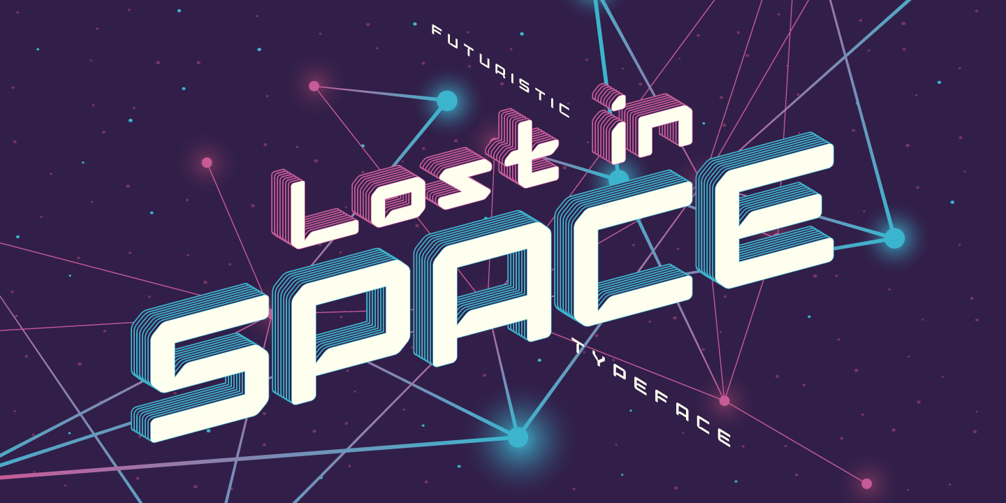 Пример шрифта Lost in space